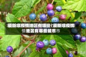 最新非疫情地区有哪些/最新非疫情地区有哪些城市