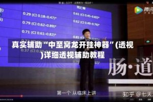 真实辅助“中至窝龙开挂神器”(透视)详细透视辅助教程