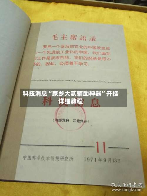 科技消息“家乡大贰辅助神器”开挂详细教程-第2张图片