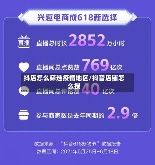 抖店怎么筛选疫情地区/抖音店铺怎么搜-第1张图片