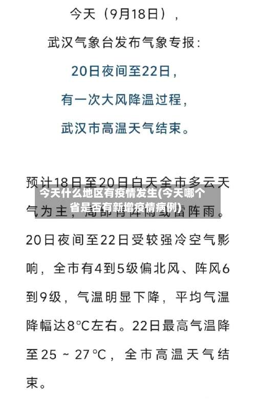 今天什么地区有疫情发生(今天哪个省是否有新增疫情病例)-第2张图片