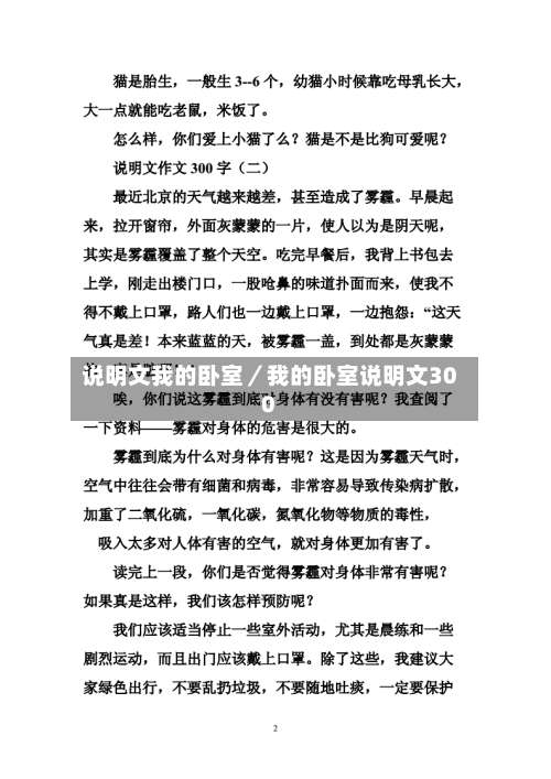 说明文我的卧室／我的卧室说明文300-第1张图片