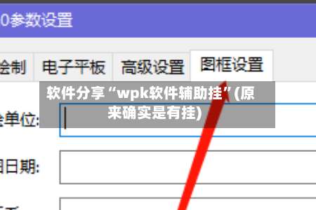 软件分享“wpk软件辅助挂	”(原来确实是有挂)-第3张图片