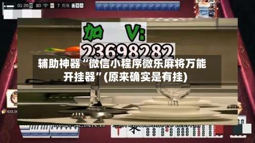 辅助神器“微信小程序微乐麻将万能开挂器	”(原来确实是有挂)-第1张图片