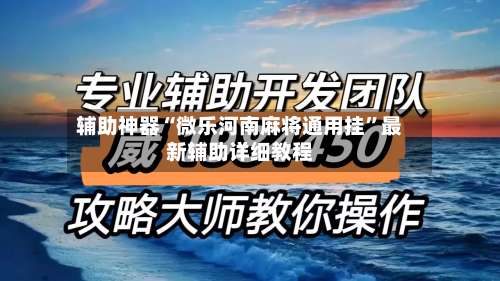 辅助神器“微乐河南麻将通用挂”最新辅助详细教程-第3张图片