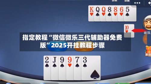 指定教程“微信微乐三代辅助器免费版”2025开挂教程步骤-第2张图片