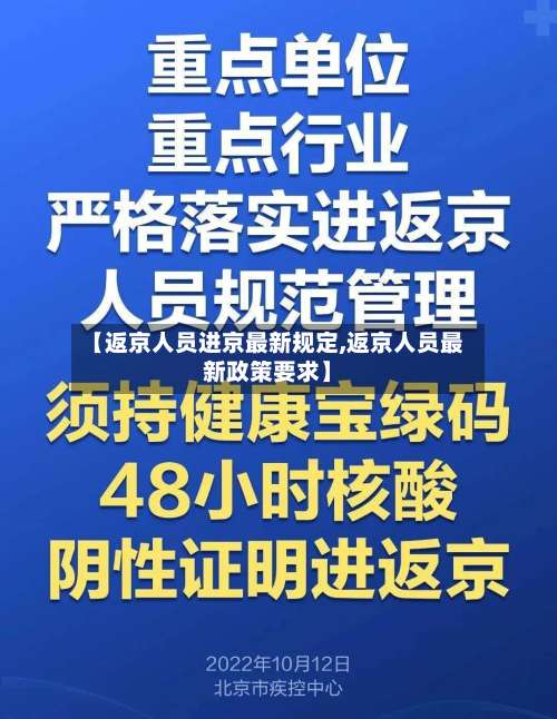 【返京人员进京最新规定,返京人员最新政策要求】-第1张图片