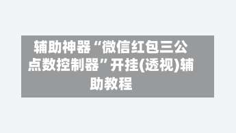 辅助神器“微信红包三公点数控制器	”开挂(透视)辅助教程-第2张图片