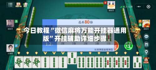 今日教程“微信麻将万能开挂器通用版”开挂辅助详细步骤-第3张图片
