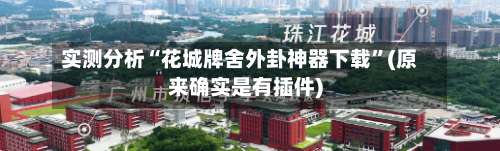 实测分析“花城牌舍外卦神器下载	”(原来确实是有插件)-第1张图片