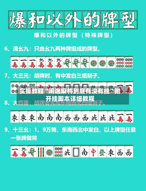 实操教程“闲逸麻将到底有没有挂	”附开挂脚本详细教程-第2张图片