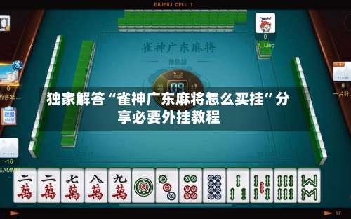 独家解答“雀神广东麻将怎么买挂”分享必要外挂教程-第2张图片