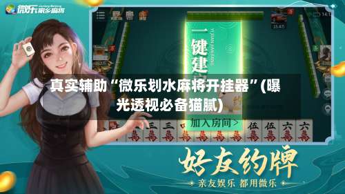 真实辅助“微乐划水麻将开挂器”(曝光透视必备猫腻)-第2张图片