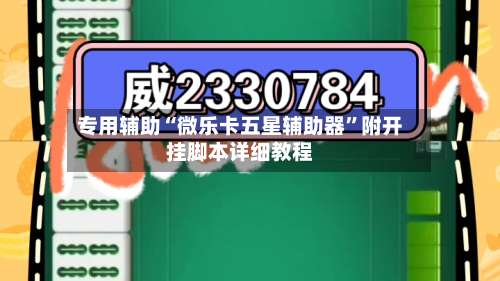 专用辅助“微乐卡五星辅助器”附开挂脚本详细教程-第2张图片