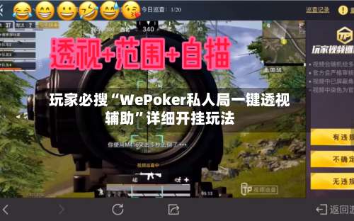 玩家必搜“WePoker私人局一键透视辅助”详细开挂玩法-第3张图片