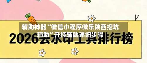 辅助神器“微信小程序微乐陕西挖坑辅助	”开挂辅助详细步骤-第1张图片
