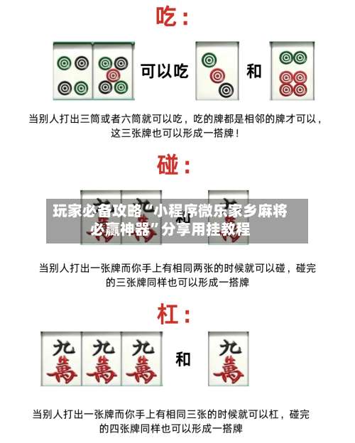 玩家必备攻略“小程序微乐家乡麻将必赢神器	”分享用挂教程-第1张图片