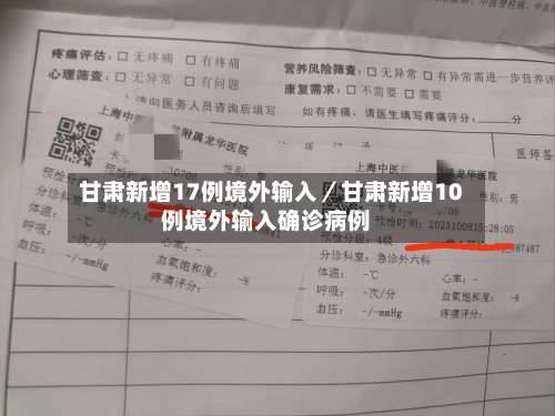 甘肃新增17例境外输入／甘肃新增10例境外输入确诊病例-第3张图片