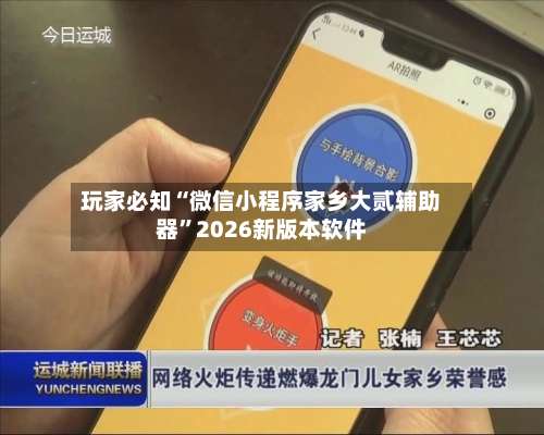 玩家必知“微信小程序家乡大贰辅助器	”2026新版本软件-第2张图片