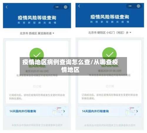 疫情地区病例查询怎么查/从哪查疫情地区-第2张图片