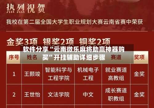软件分享“云南微乐麻将助赢神器购买”开挂辅助详细步骤-第1张图片