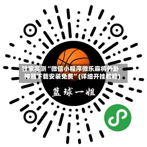 独家实测“微信小程序微乐麻将外卦神器下载安装免费”(详细开挂教程)-第1张图片