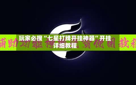 玩家必搜“七星打牌开挂神器”开挂详细教程-第3张图片