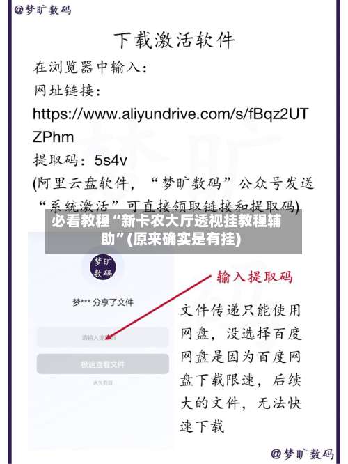 必看教程“新卡农大厅透视挂教程辅助”(原来确实是有挂)-第1张图片