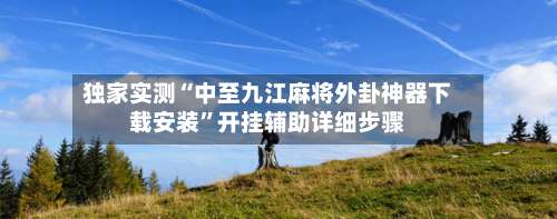 独家实测“中至九江麻将外卦神器下载安装	”开挂辅助详细步骤-第2张图片