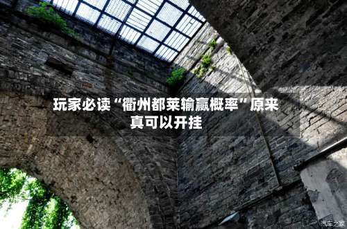 玩家必读“衢州都莱输赢概率	”原来真可以开挂-第3张图片