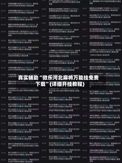 真实辅助“微乐河北麻将万能挂免费下载	”(详细开挂教程)-第1张图片