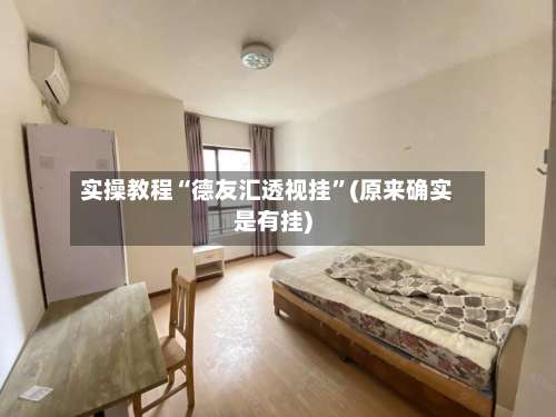 实操教程“德友汇透视挂	”(原来确实是有挂)-第2张图片