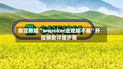 指定教程“wepoker透视能不能”开挂辅助详细步骤-第1张图片