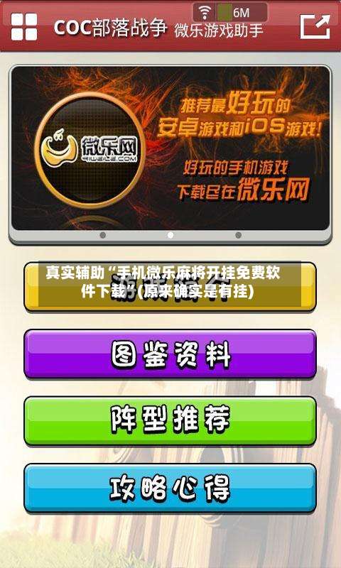 真实辅助“手机微乐麻将开挂免费软件下载”(原来确实是有挂)-第3张图片