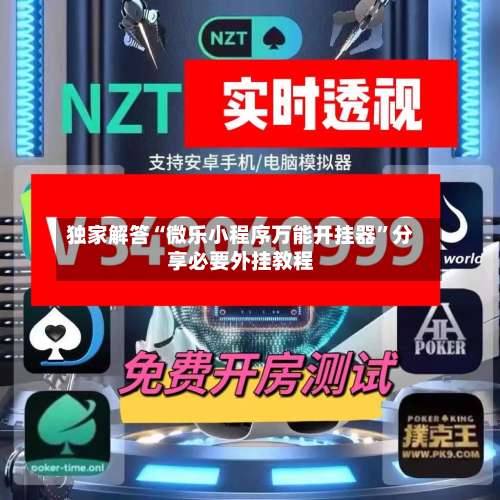 独家解答“微乐小程序万能开挂器”分享必要外挂教程-第2张图片