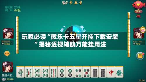 玩家必读“微乐卡五星开挂下载安装”揭秘透视辅助万能挂用法-第3张图片