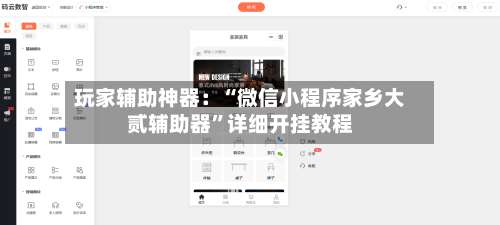 玩家辅助神器：“微信小程序家乡大贰辅助器”详细开挂教程-第1张图片