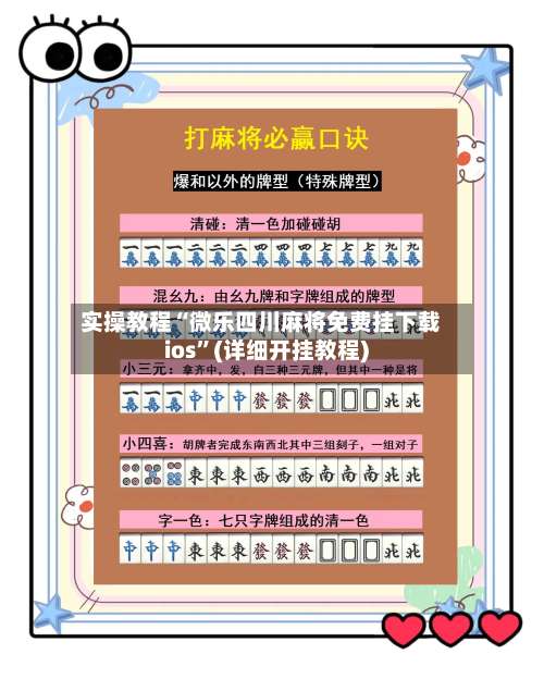 实操教程“微乐四川麻将免费挂下载ios”(详细开挂教程)-第2张图片