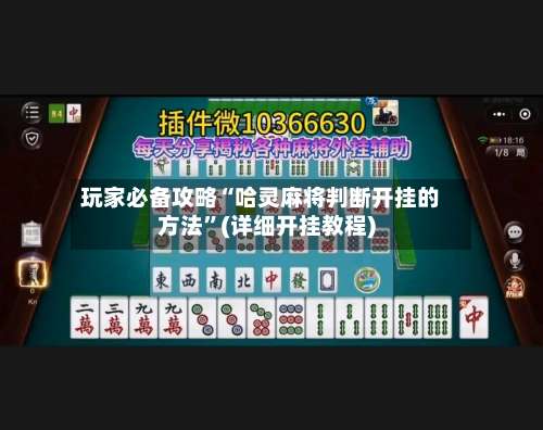 玩家必备攻略“哈灵麻将判断开挂的方法”(详细开挂教程)-第3张图片