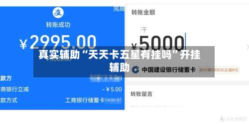 真实辅助“天天卡五星有挂吗”开挂辅助-第1张图片