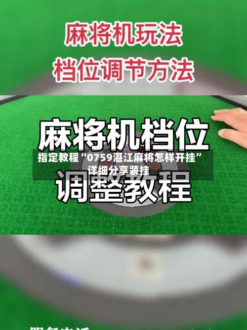 指定教程“0759湛江麻将怎样开挂	”详细分享装挂-第1张图片