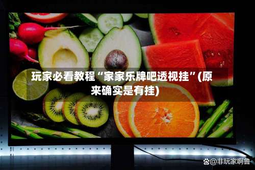 玩家必看教程“家家乐牌吧透视挂	”(原来确实是有挂)-第2张图片