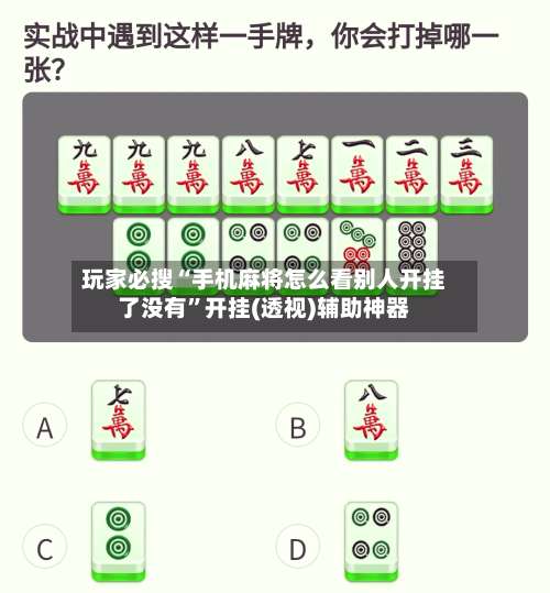 玩家必搜“手机麻将怎么看别人开挂了没有	”开挂(透视)辅助神器-第3张图片