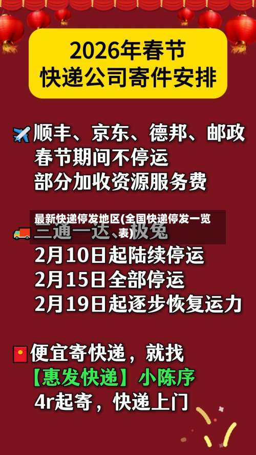 最新快递停发地区(全国快递停发一览表)-第2张图片