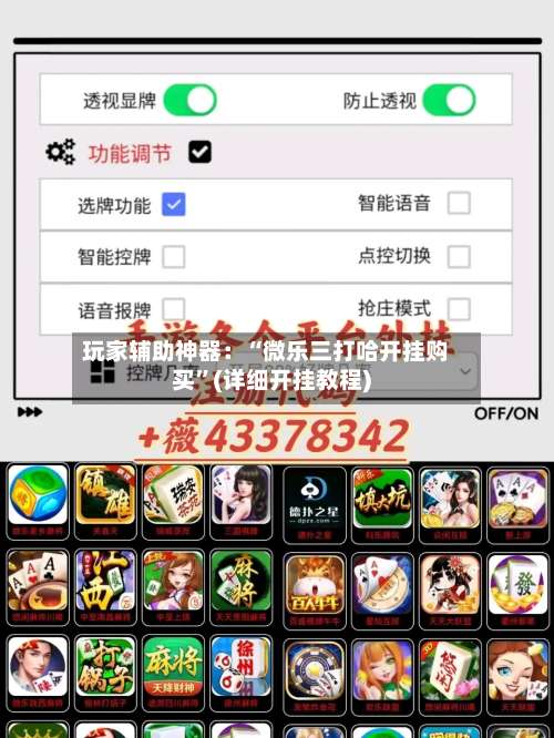 玩家辅助神器：“微乐三打哈开挂购买”(详细开挂教程)-第1张图片