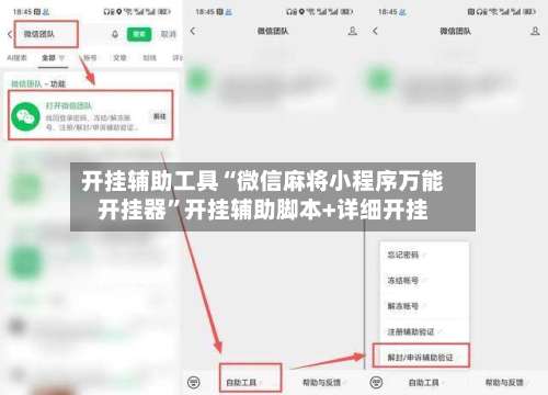 开挂辅助工具“微信麻将小程序万能开挂器	”开挂辅助脚本+详细开挂-第1张图片