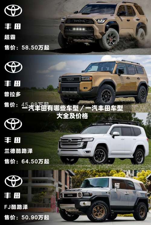 一汽丰田有哪些车型／一汽丰田车型大全及价格-第1张图片