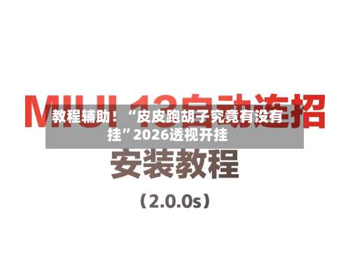 教程辅助！“皮皮跑胡子究竟有没有挂”2026透视开挂-第3张图片