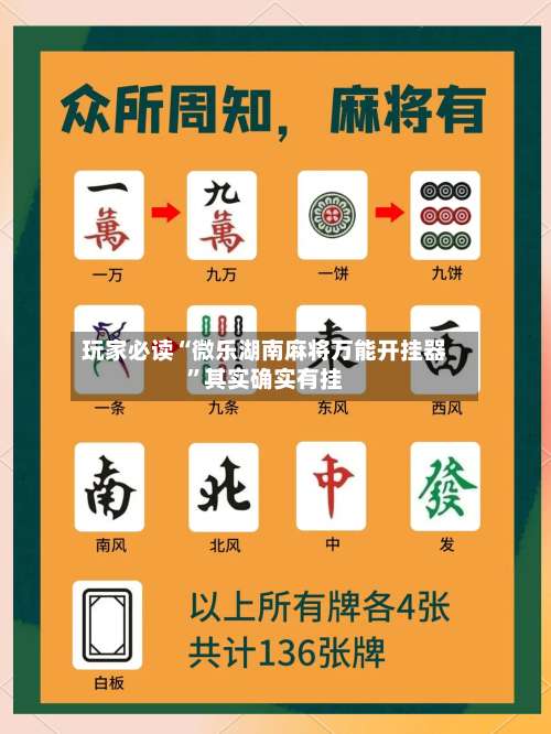 玩家必读“微乐湖南麻将万能开挂器	”其实确实有挂-第2张图片