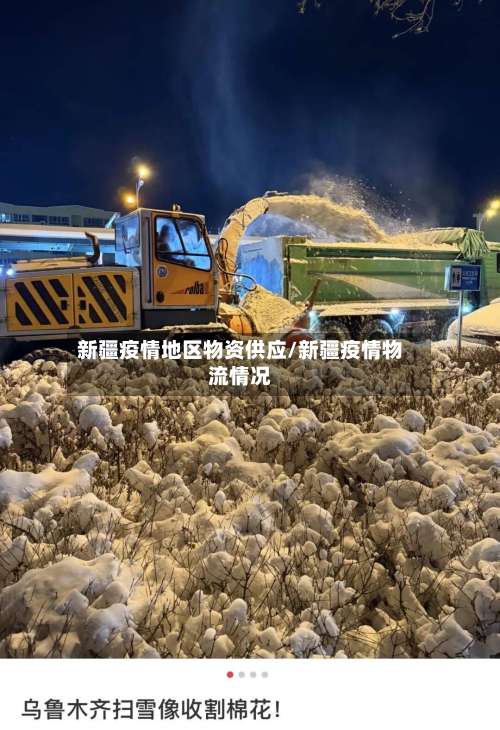 新疆疫情地区物资供应/新疆疫情物流情况-第2张图片